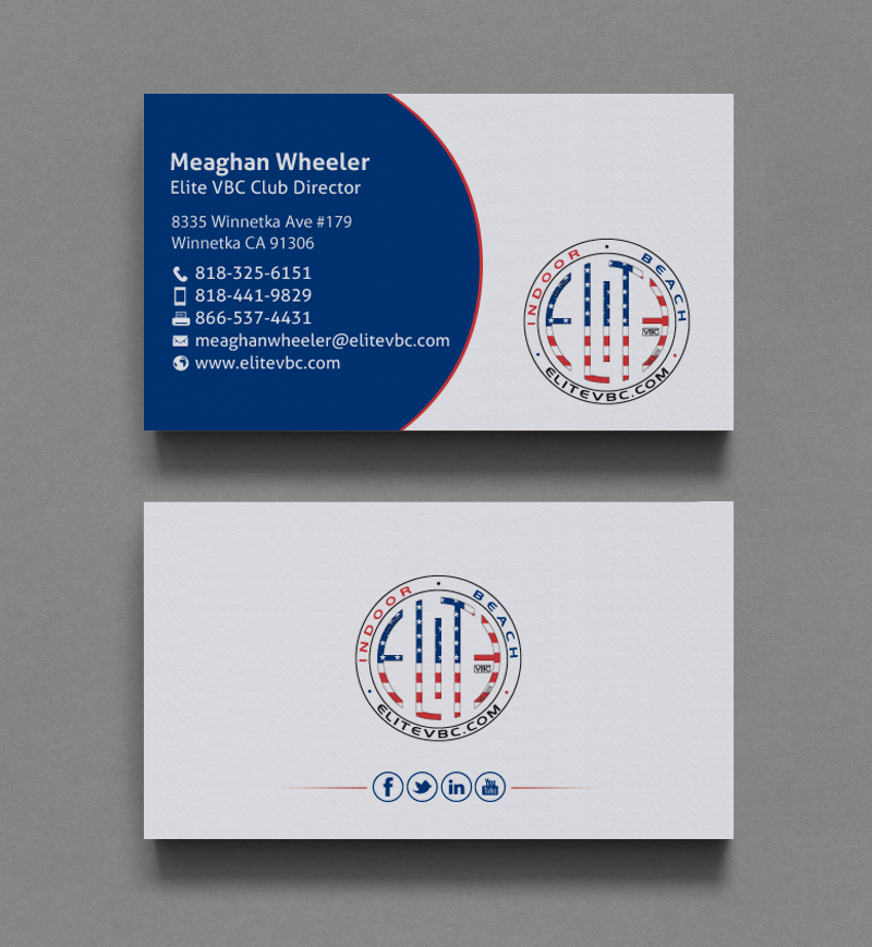 Business Card Design by chandrayaan.creative for The Elite Volleyball Club Inc. | Design #9679166