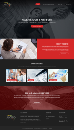 Diseño Web por pb para Ascend Audit | Diseño: #9674012