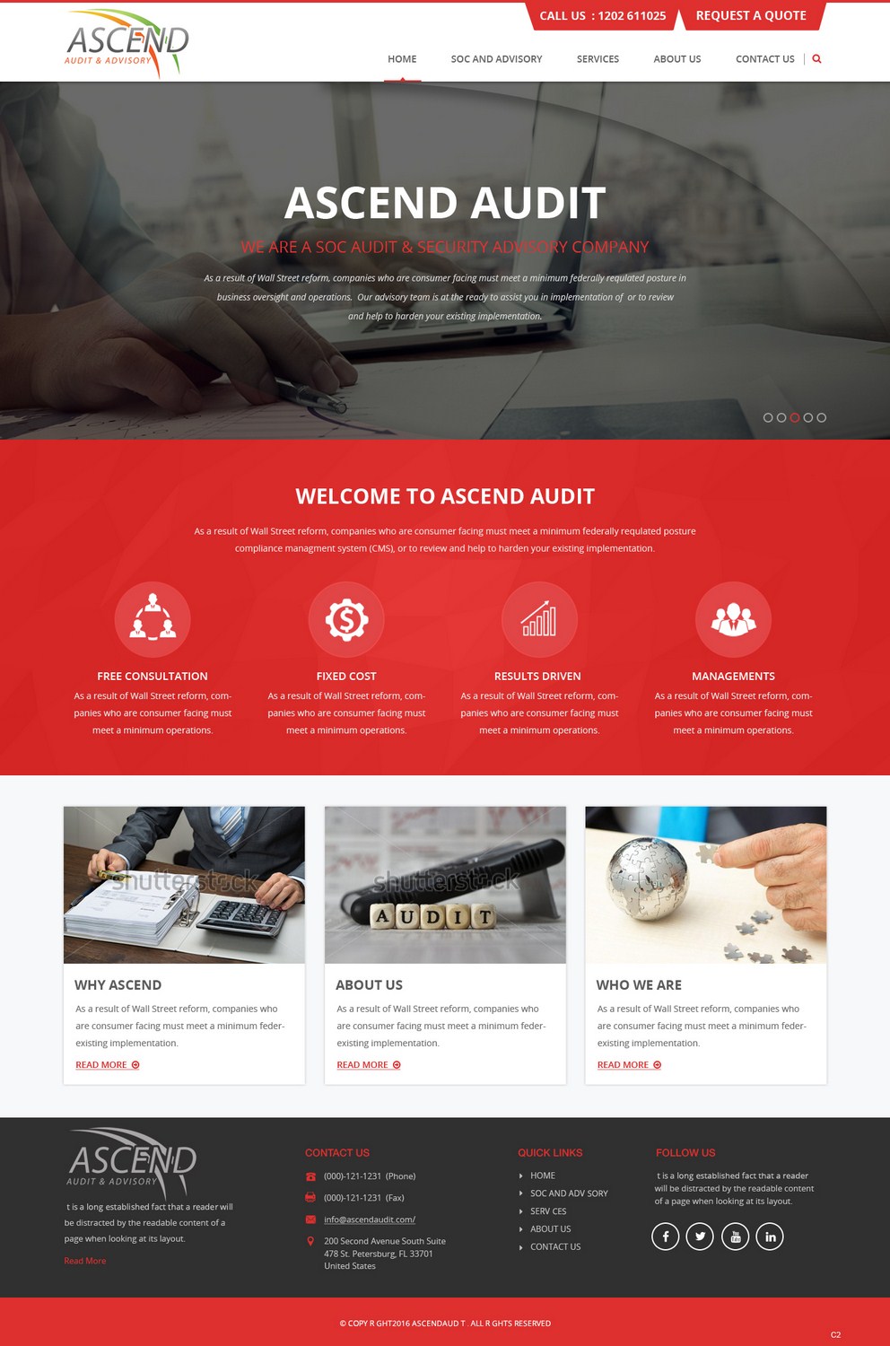 Diseño Web por pb para Ascend Audit | Diseño #9674014