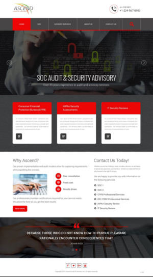 Diseño Web por pb para Ascend Audit | Diseño: #9674025