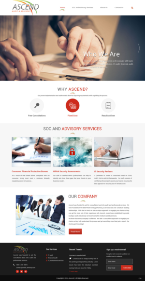 Diseño Web por pb para Ascend Audit | Diseño: #9679435