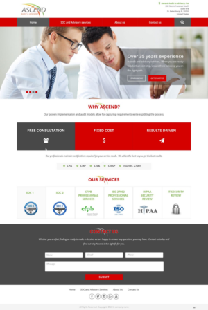Web Design by pb for Ascend Audit | Design: #9679862