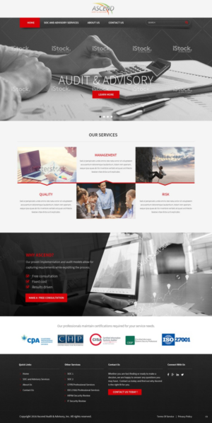 Diseño Web por pb para Ascend Audit | Diseño: #9679863