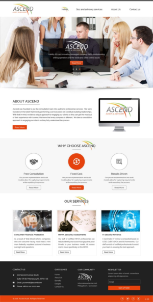 Diseño Web por pb para Ascend Audit | Diseño: #9690178