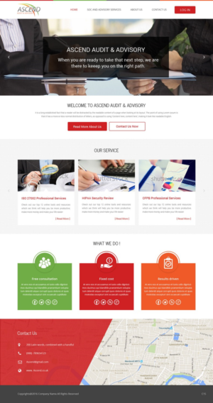 Web Design by pb for Ascend Audit | Design: #9690191
