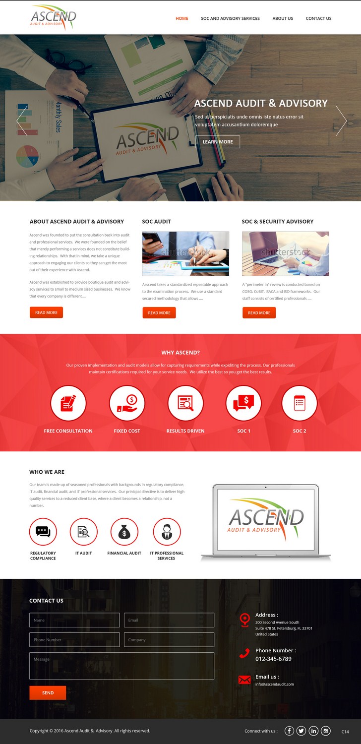Web Design par pb pour Ascend Audit | Design #9690192