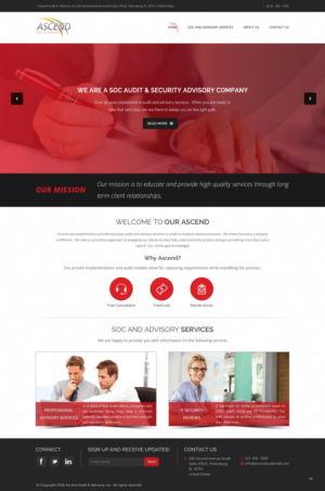 Web Design by pb for Ascend Audit | Design: #9690195