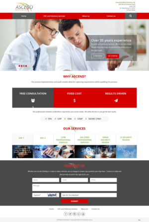 Web Design by pb for Ascend Audit | Design: #9708640
