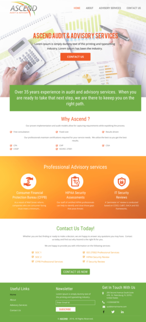 Diseño Web por rightway para Ascend Audit | Diseño: #9678586