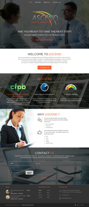 Diseño Web por rightway para Ascend Audit | Diseño: #9678687