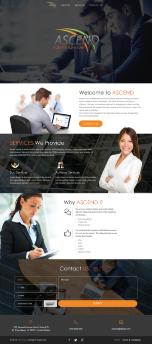 Diseño Web por rightway para Ascend Audit | Diseño: #9678718