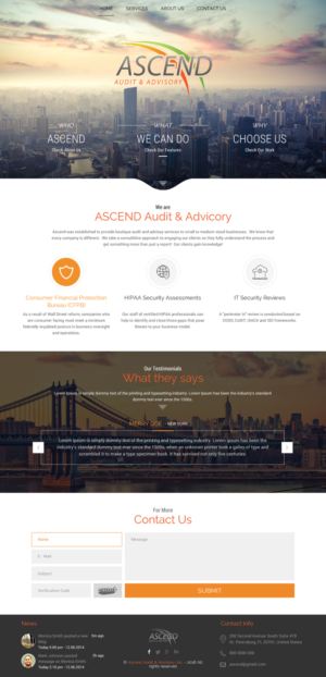 Diseño Web por rightway para Ascend Audit | Diseño: #9678729