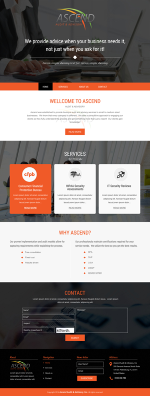 Diseño Web por rightway para Ascend Audit | Diseño: #9678745