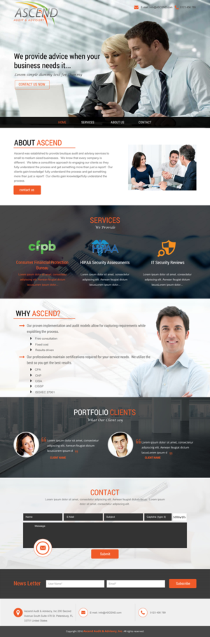 Diseño Web por rightway para Ascend Audit | Diseño: #9678756