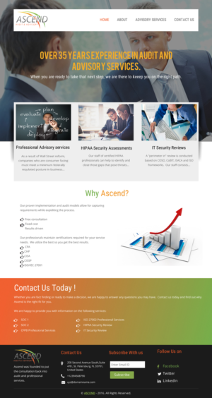 Diseño Web por rightway para Ascend Audit | Diseño: #9678790