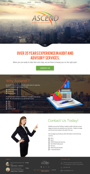 Diseño Web por rightway para Ascend Audit | Diseño: #9678808