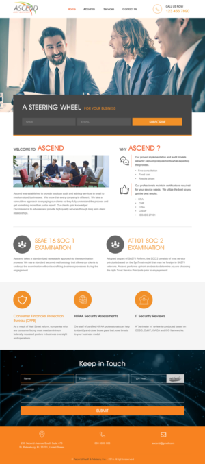 Diseño Web por rightway para Ascend Audit | Diseño: #9696090