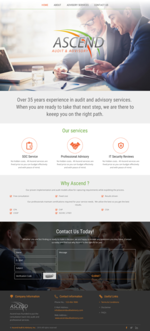 Diseño Web por rightway para Ascend Audit | Diseño: #9715609