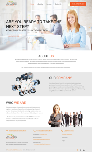 Diseño Web por rightway para Ascend Audit | Diseño: #9903973