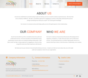 Web Design by rightway for Ascend Audit | Design: #9903977
