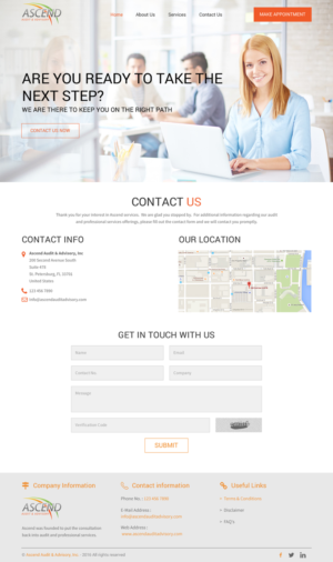 Web Design by rightway for Ascend Audit | Design: #9903981