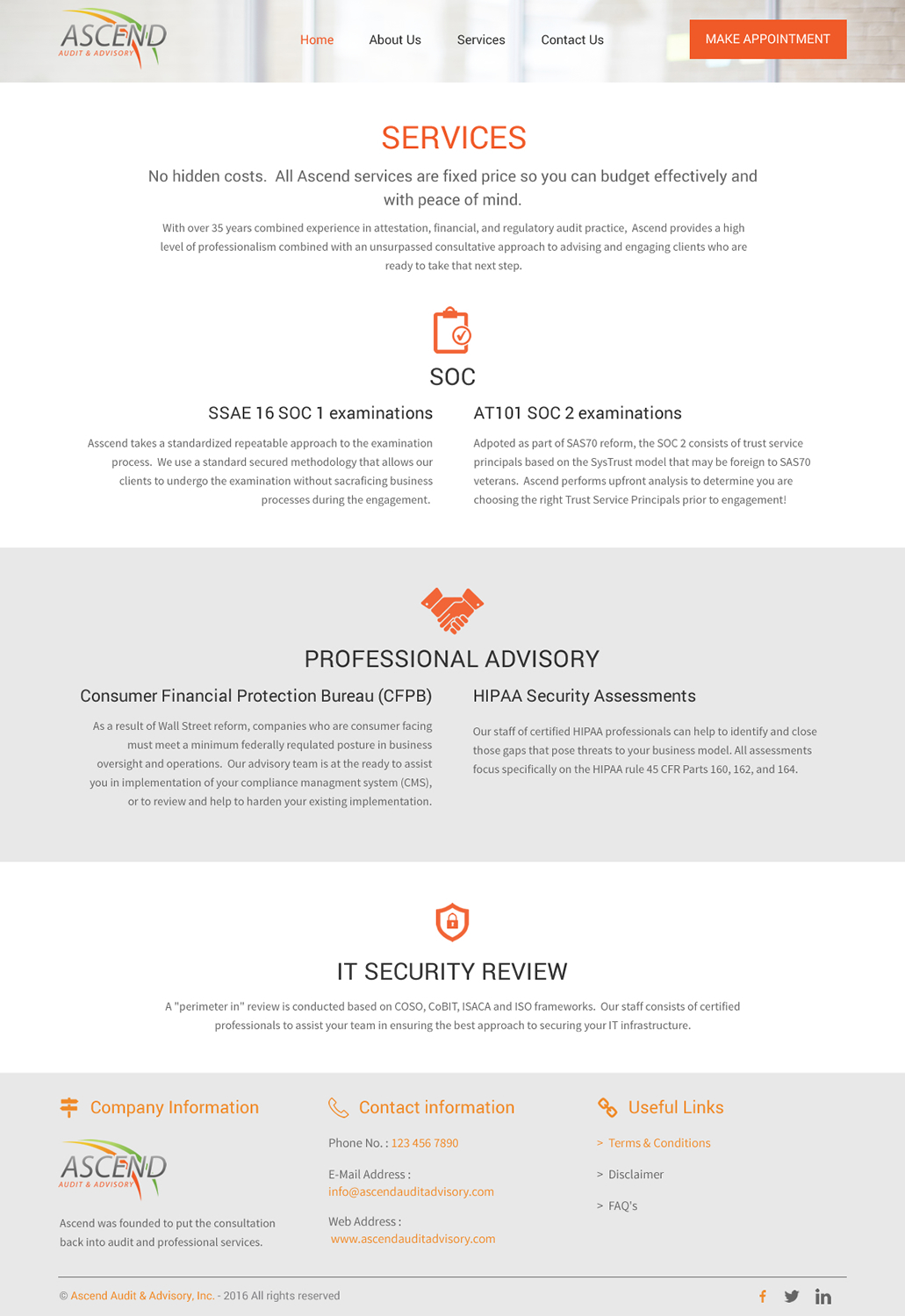 Web Design par rightway pour Ascend Audit | Design #9903990