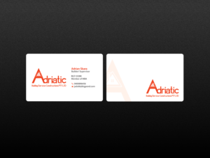 Diseño de Tarjeta de Presentación por Creations Box 2015 para Adriatic building services  | Diseño: #9701883