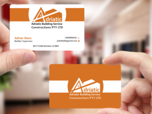 Diseño de Tarjeta de Presentación por Creations Box 2015 para Adriatic building services  | Diseño: #9701893