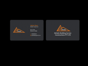 Diseño de Tarjeta de Presentación por Creations Box 2015 para Adriatic building services  | Diseño: #9701900