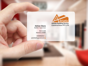 Diseño de Tarjeta de Presentación por Creations Box 2015 para Adriatic building services  | Diseño: #9701901