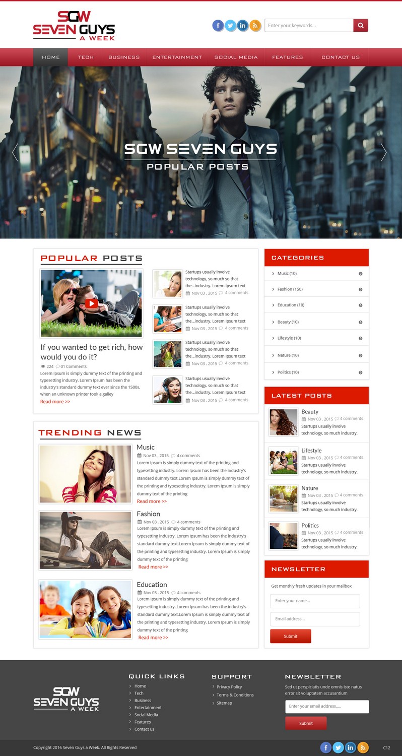 Wordpress Design by pb for System13, Inc. | Design #9698306