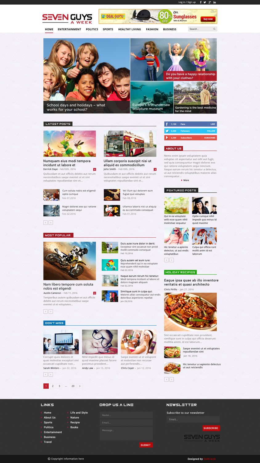 Wordpress Design by Da Miracle for System13, Inc. | Design #9826524
