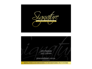 Signature Electrical | Business Card Design by bluejet