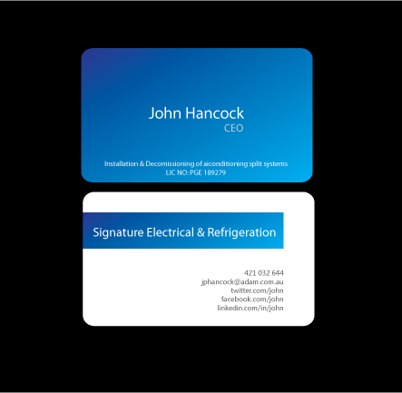 Business Card Design by susi007 for Signature Electrical | Design #435153