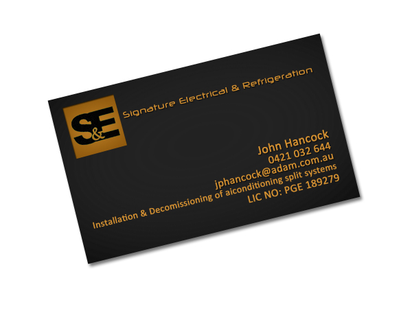 Business Card Design by XtrabitDesigns for Signature Electrical | Design #431224