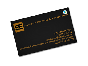 Business Card Design by XtrabitDesigns for Signature Electrical | Design: #436610