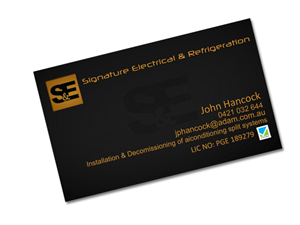 Diseño de Tarjeta de Presentación por XtrabitDesigns para Signature Electrical | Diseño: #443310
