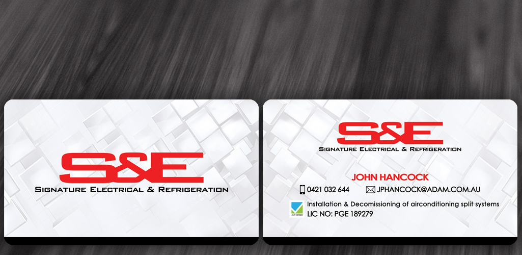 Business Card Design by diRtY.EMM for Signature Electrical | Design #430793