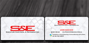 Diseño de Tarjeta de Presentación por diRtY.EMM para Signature Electrical | Diseño: #430793