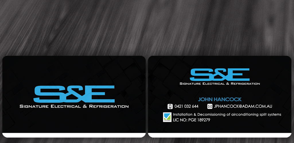 Business Card Design by diRtY.EMM for Signature Electrical | Design #430794