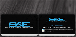 Business Card Design by diRtY.EMM for Signature Electrical | Design: #430794