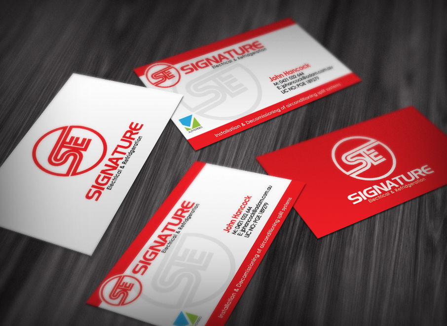 Business Card Design by diRtY.EMM for Signature Electrical | Design #443900