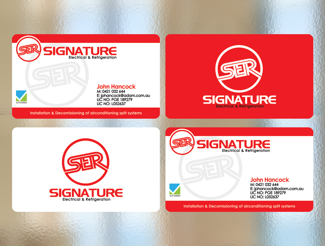Diseño de Tarjeta de Presentación por diRtY.EMM para Signature Electrical | Diseño #444183