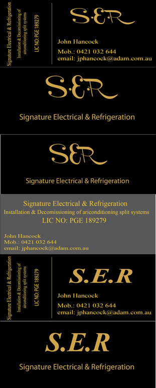 Business Card Design by MishaIT for Signature Electrical | Design #439711