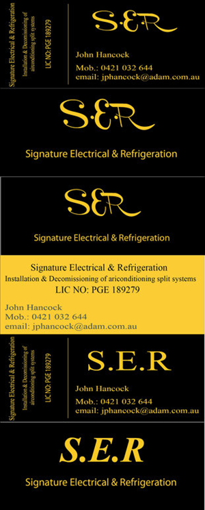 Business Card Design by MishaIT for Signature Electrical | Design: #439717