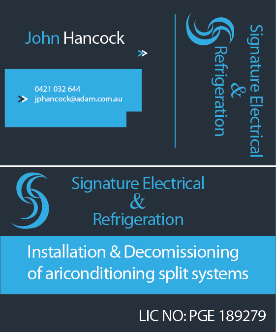 Business Card Design by MishaIT for Signature Electrical | Design #441593