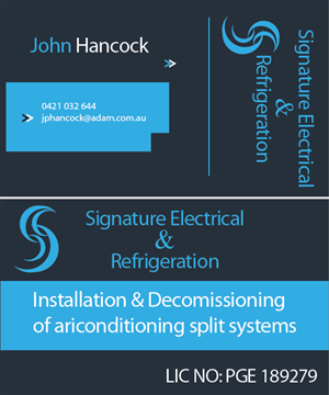 Business Card Design by MishaIT for Signature Electrical | Design: #441593