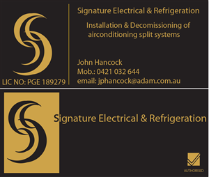 Business Card Design by MishaIT for Signature Electrical | Design: #442302