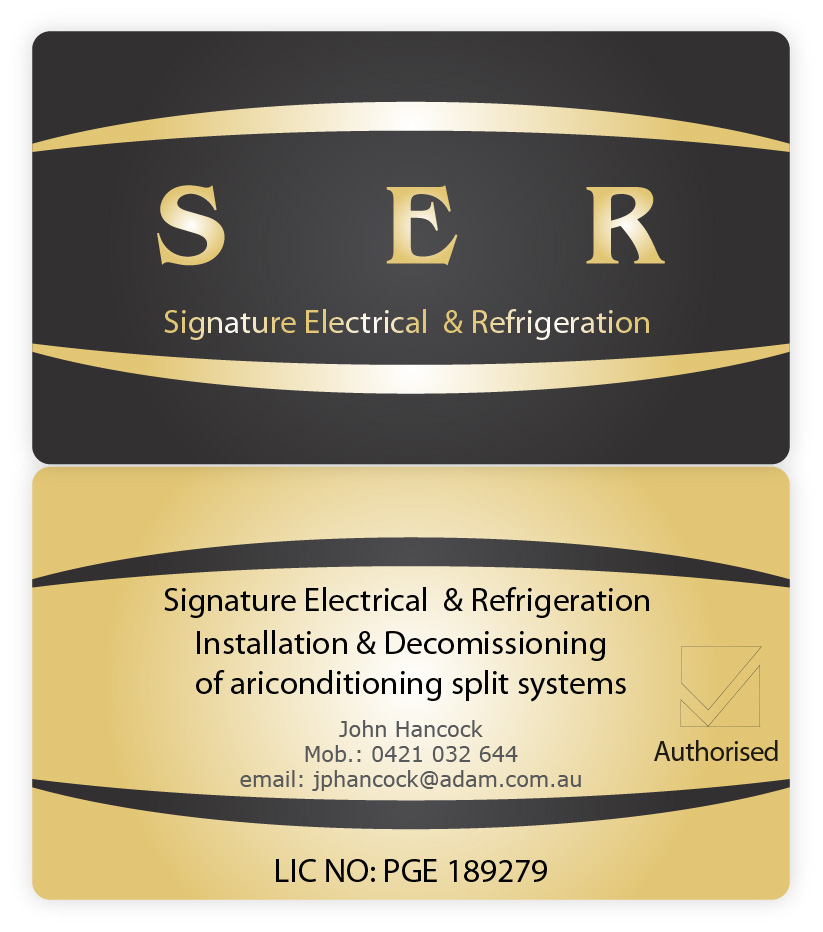Business Card Design by MishaIT for Signature Electrical | Design #444170