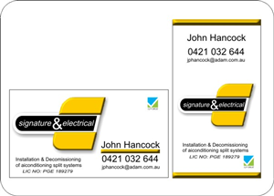 Business Card Design by Andrew for Signature Electrical | Design #444807